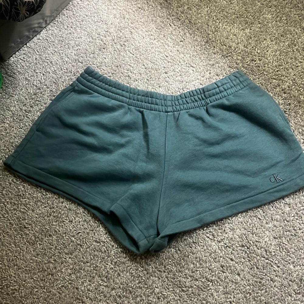 Calvin Klein blue lounge shorts